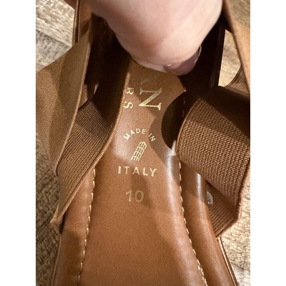 Italian Shoemakers Womens Size 10 Brown Platform Wedge Sandals Made in Italy - Picture 5 of 11